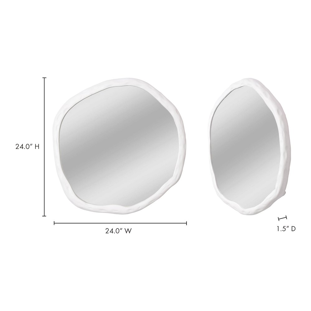 Foundry Small Mirror White. Picture 6