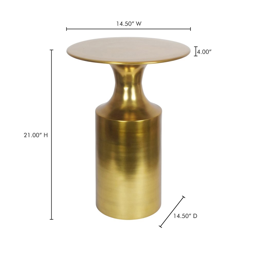 Rassa Accent Table Gold. Picture 6