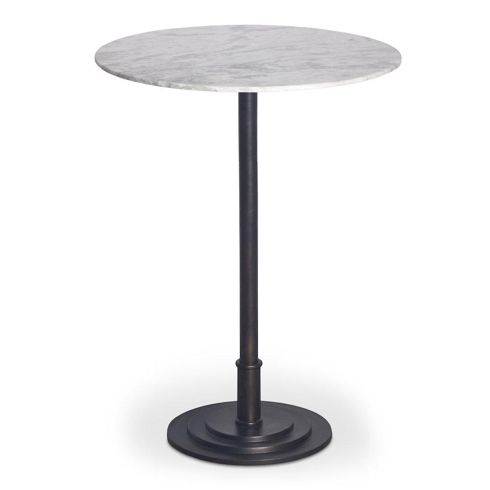 Tori Outdoor Bar Table White Marble. Picture 2