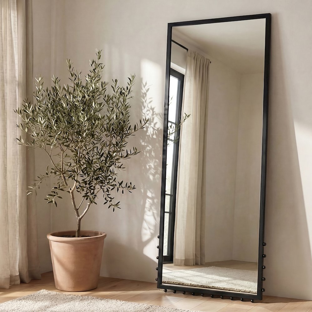 Figaro Floor Mirror Black. Picture 2