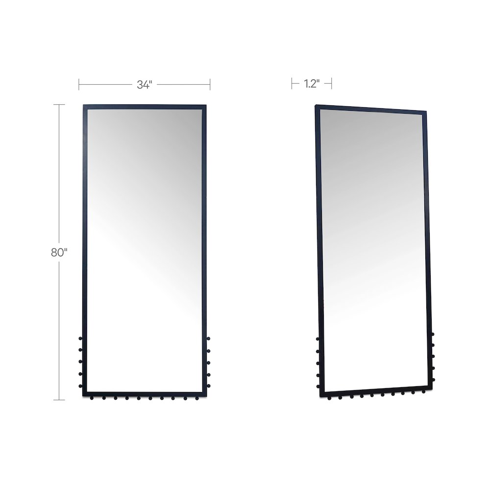 Figaro Floor Mirror Black. Picture 3
