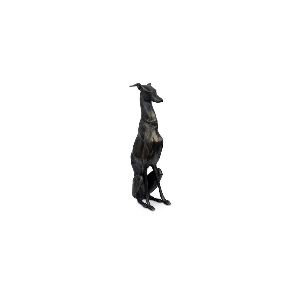Duke Cast Aluminum Sculpture Black. Picture 1