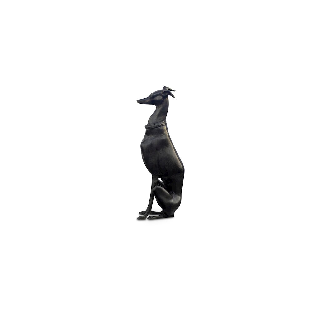 Duke Cast Aluminum Sculpture Black. Picture 2