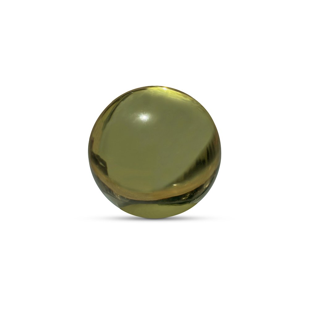 Bonn Cast Glass Decorative Object Olive. Picture 1