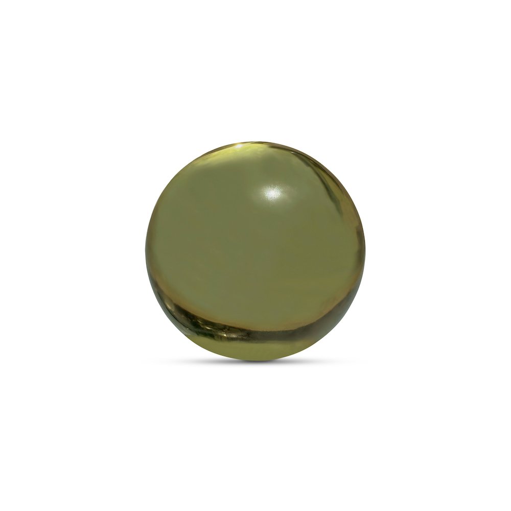 Bonn Cast Glass Decorative Object Olive. Picture 2
