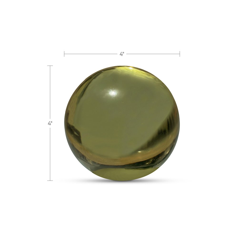 Bonn Cast Glass Decorative Object Olive. Picture 3
