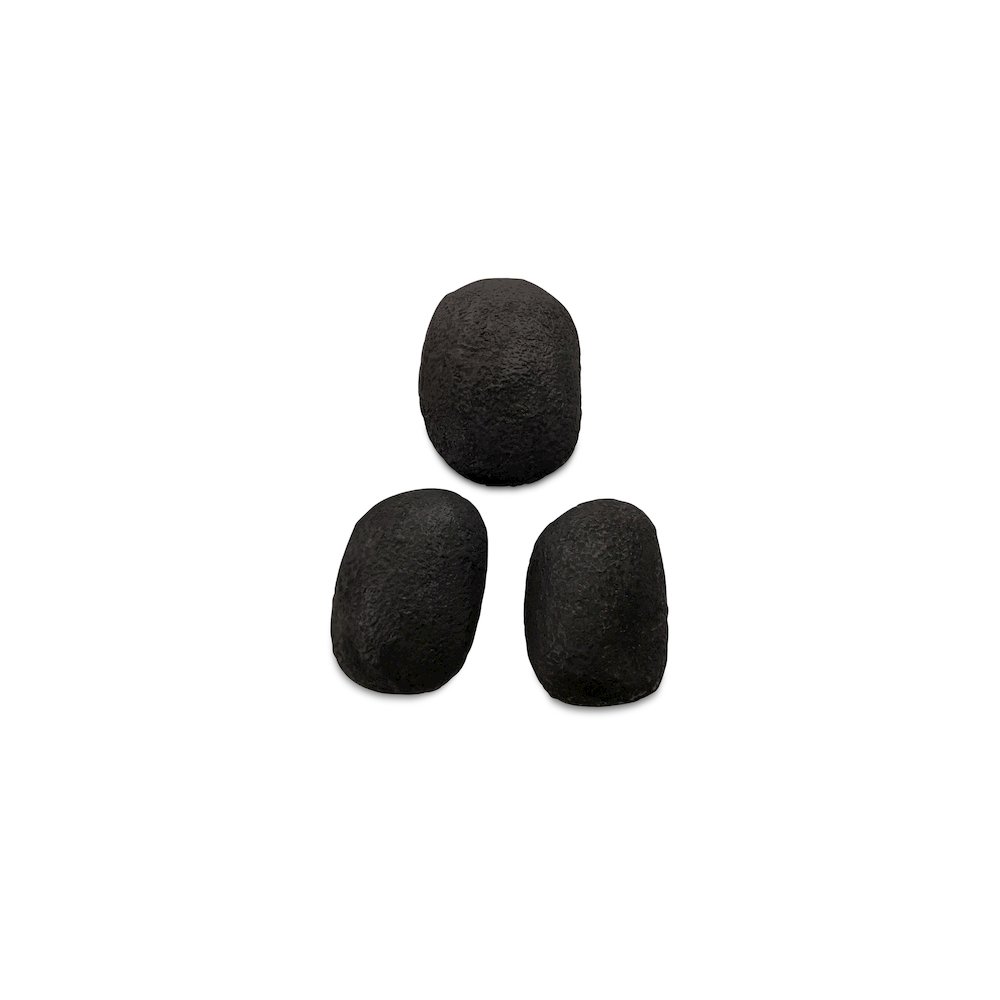 Breton Cast Aluminum Wall Sculpture Black-Set Of 3. Picture 2