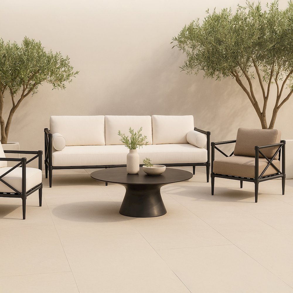 Bardo Outdoor Coffee Table Deep Bronze. Picture 7