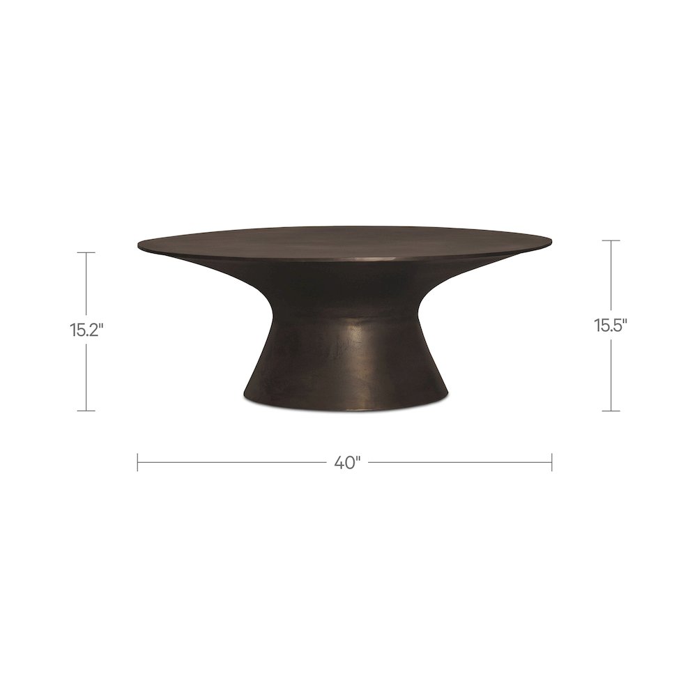 Bardo Outdoor Coffee Table Deep Bronze. Picture 8