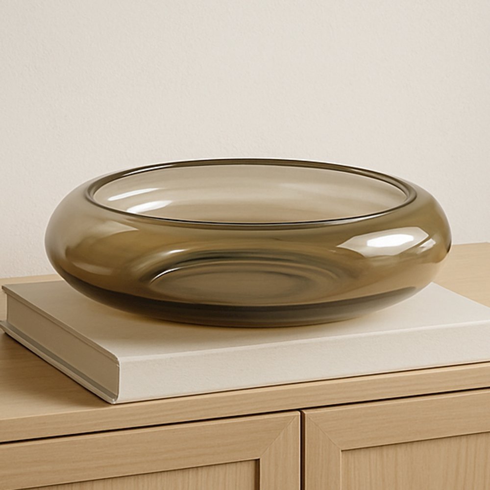 Polene Glass Bowl Small Smoky Brown. Picture 5
