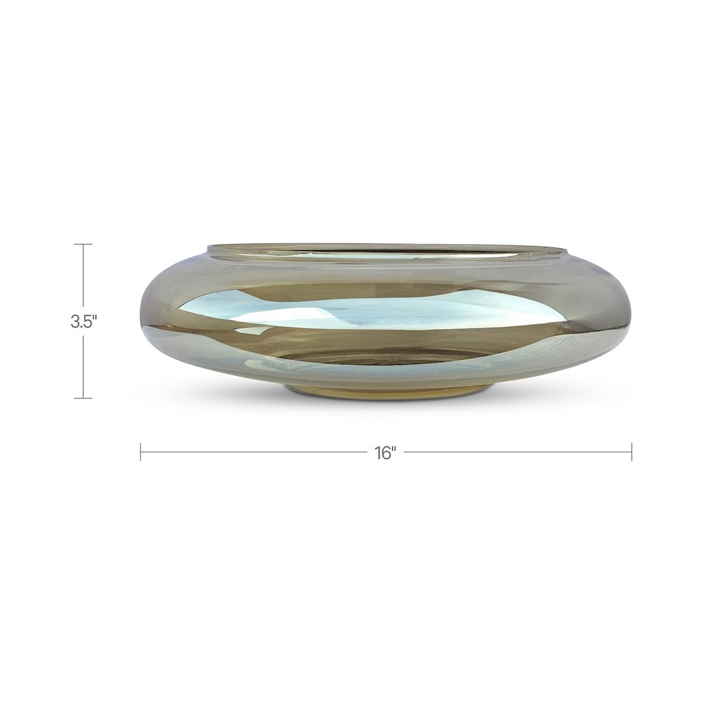 Polene Glass Bowl Large Smoky Brown. Picture 6