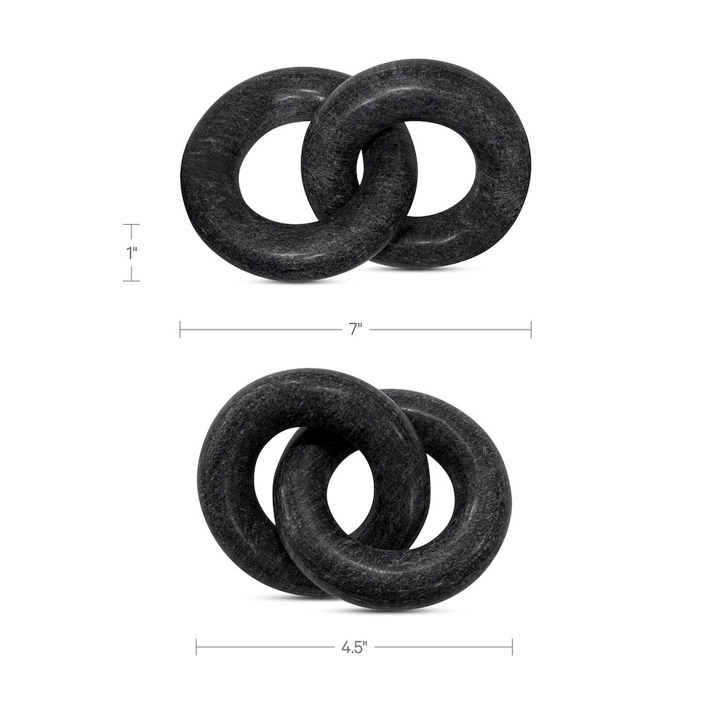 Hera Tabletop Decor Black Marble. Picture 2