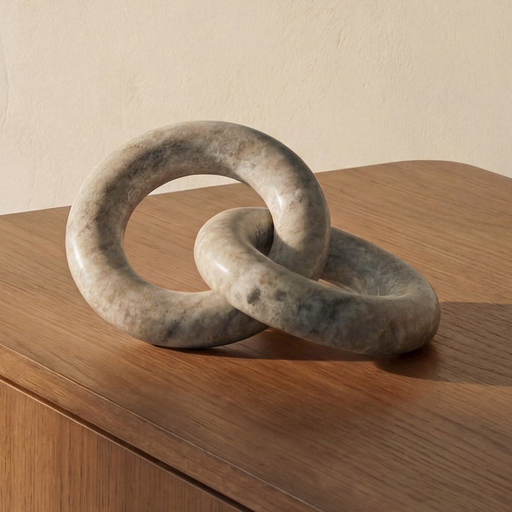 Hera Tabletop Decor Beige Marble. Picture 1