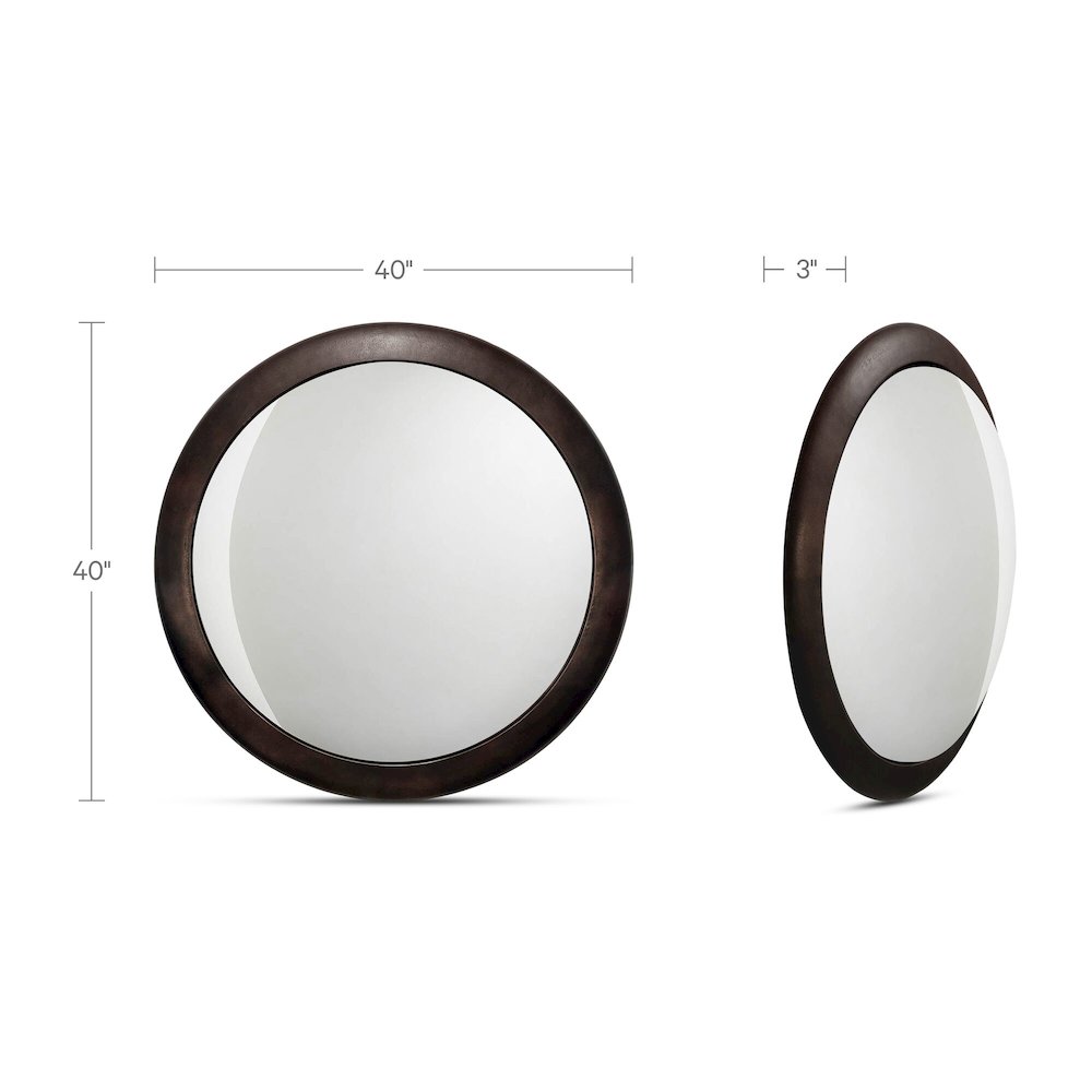 Otis Mirror Blackened Bronze. Picture 2
