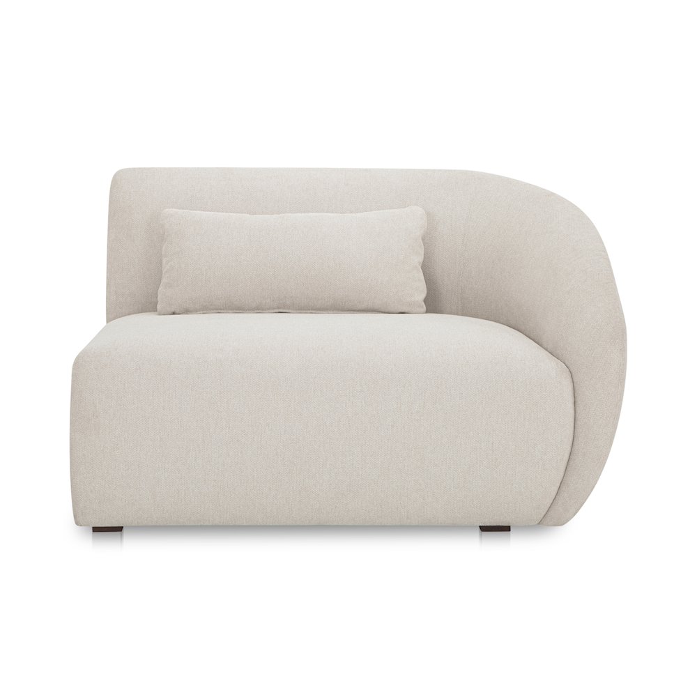 Amelia Right Arm Facing Chair Warm White. Picture 1