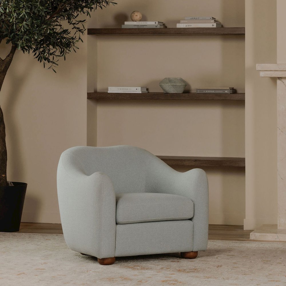 Bria Accent Chair Light Blue. Picture 6