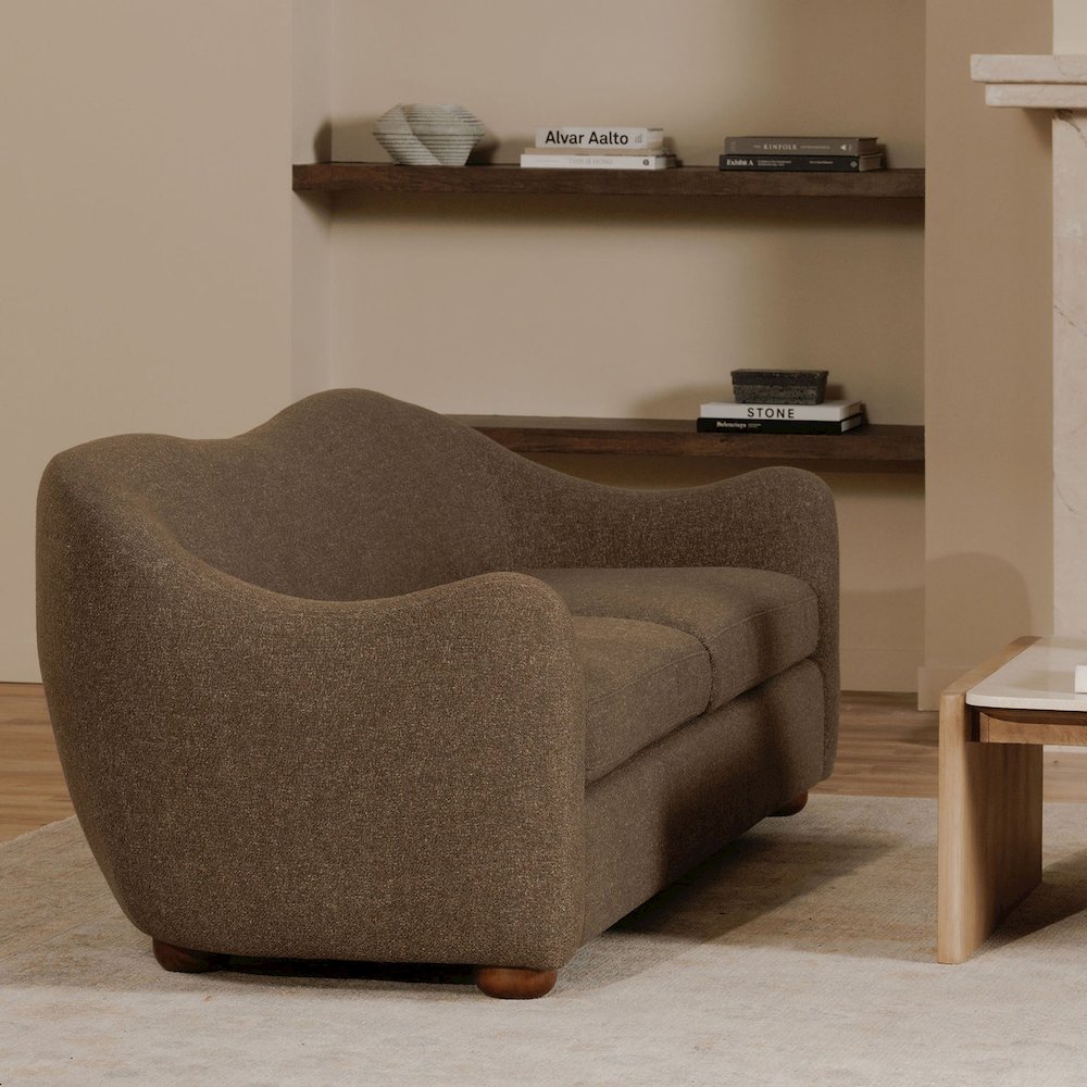 Bria Sofa Brown. Picture 6