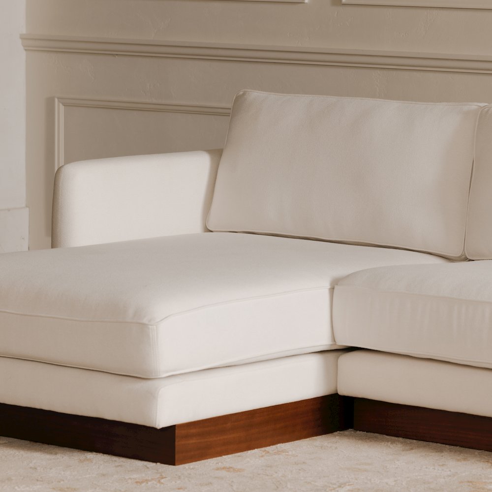 Vernon Left Sectional White. Picture 6