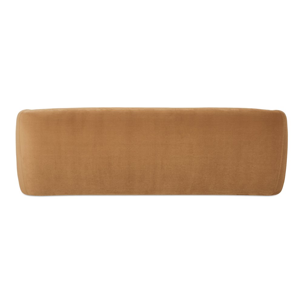 Faye Sofa Tan Faux Mohair. Picture 4