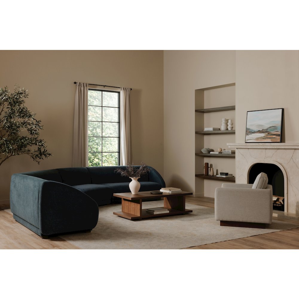 Fraser Right Arm Facing Sofa Deep Blue. Picture 8