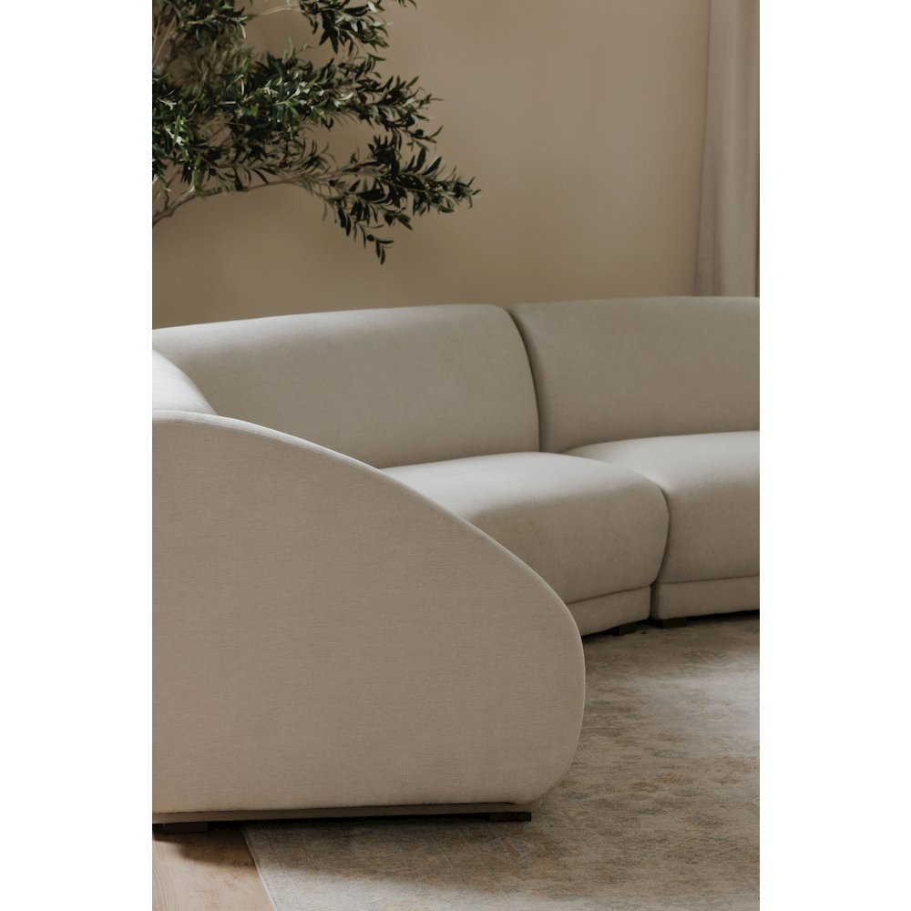 Fraser Wedge Slipper Chair Off White. Picture 6