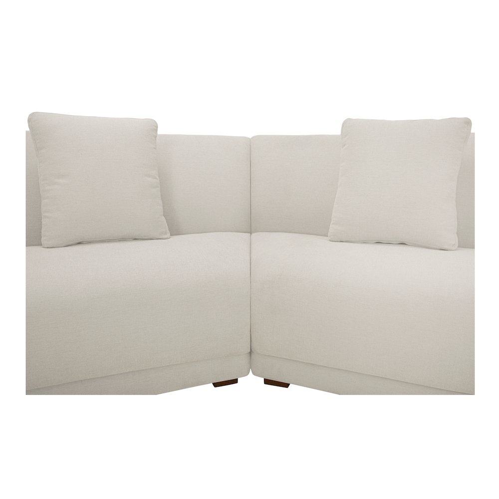 Fraser 4 Piece Modular Sectional White. Picture 4