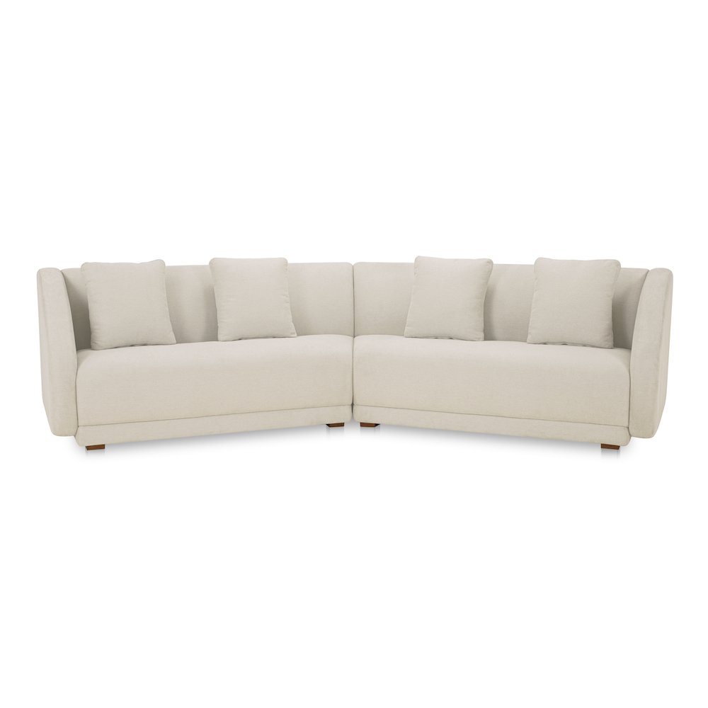 Fraser 2 Piece Modular Sofa White. Picture 1