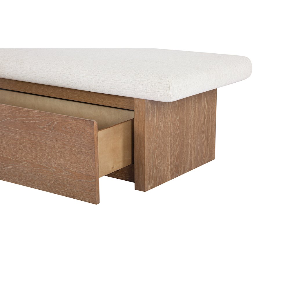 Gemma Storage Bench Oat. Picture 5