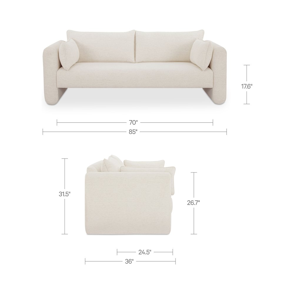 Moore Sofa Oat. Picture 7