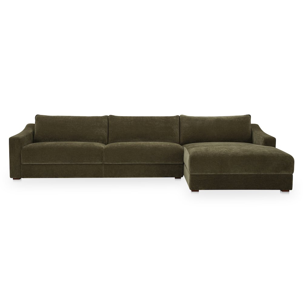 Farrow Sectional Cedar Green Right. Picture 1