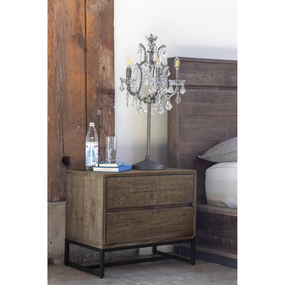 Elena Nightstand Light Brown. Picture 5