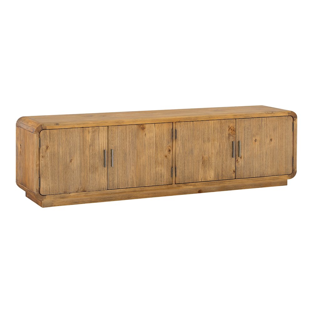 Monterey Media Cabinet Rustic Blonde. Picture 2
