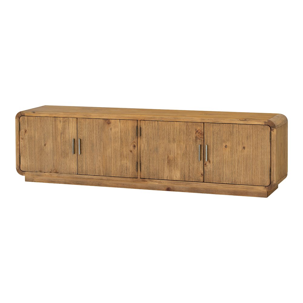Monterey Media Cabinet Rustic Blonde. Picture 3