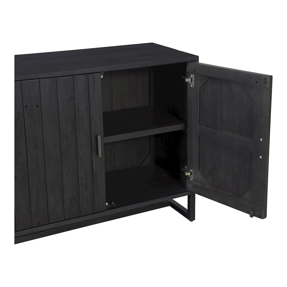 Sierra 2 Door Cabinet Black. Picture 6