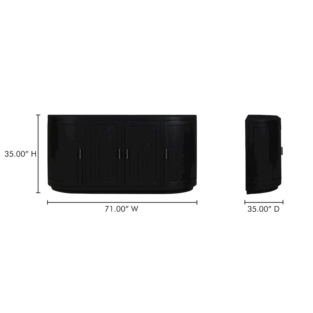 Nicola Sideboard Black. Picture 13