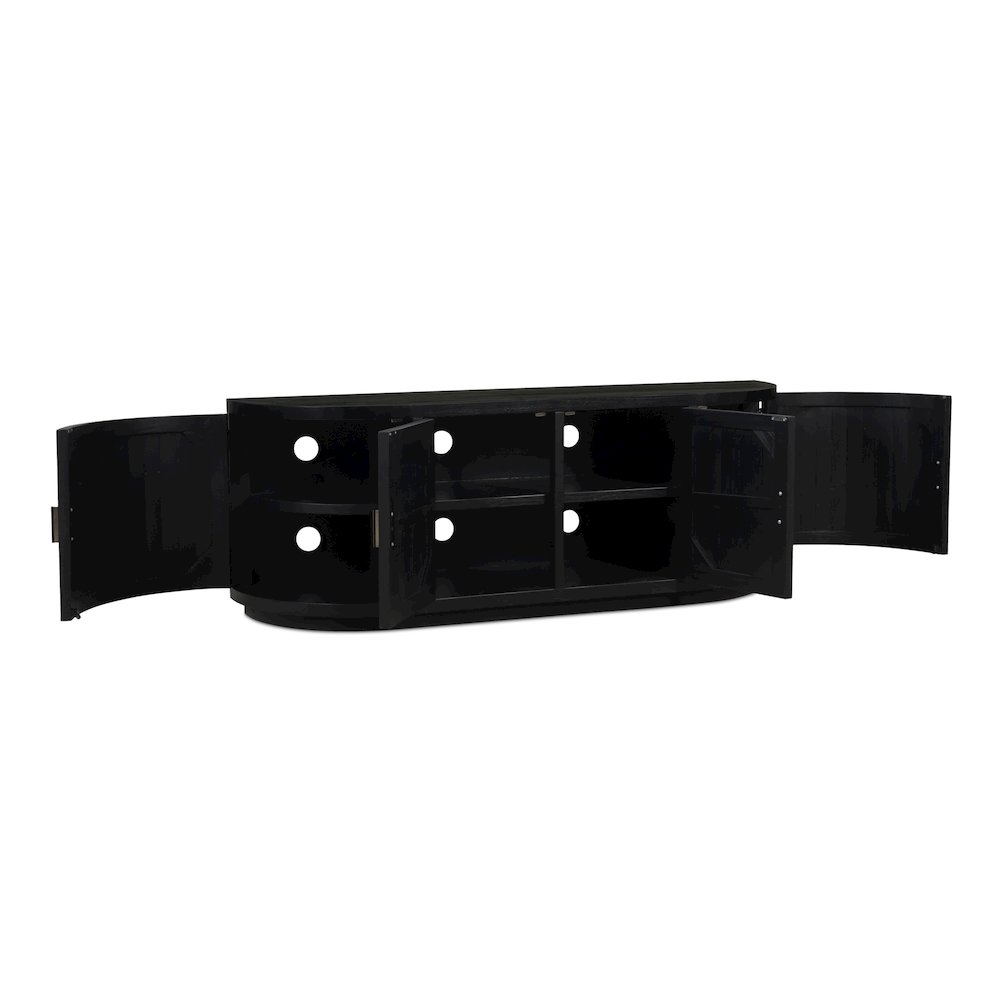 Nicola Media Cabinet Black. Picture 4