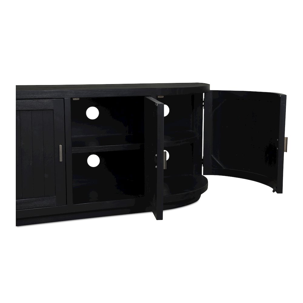 Nicola Media Cabinet Black. Picture 9