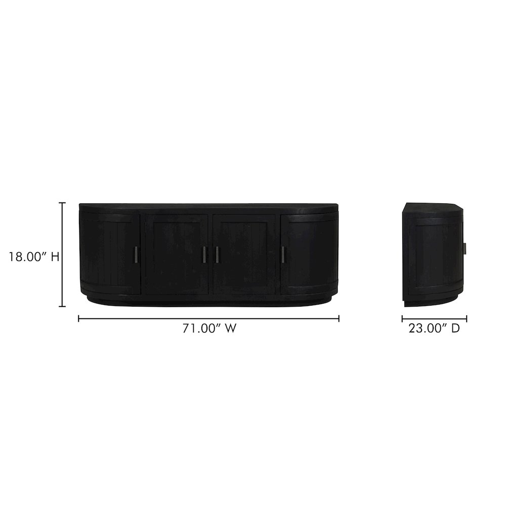 Nicola Media Cabinet Black. Picture 13