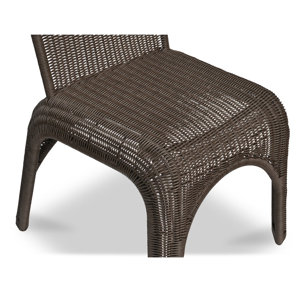Kendall Outdoor Dining Chair Brown-Set of Two. Picture 7