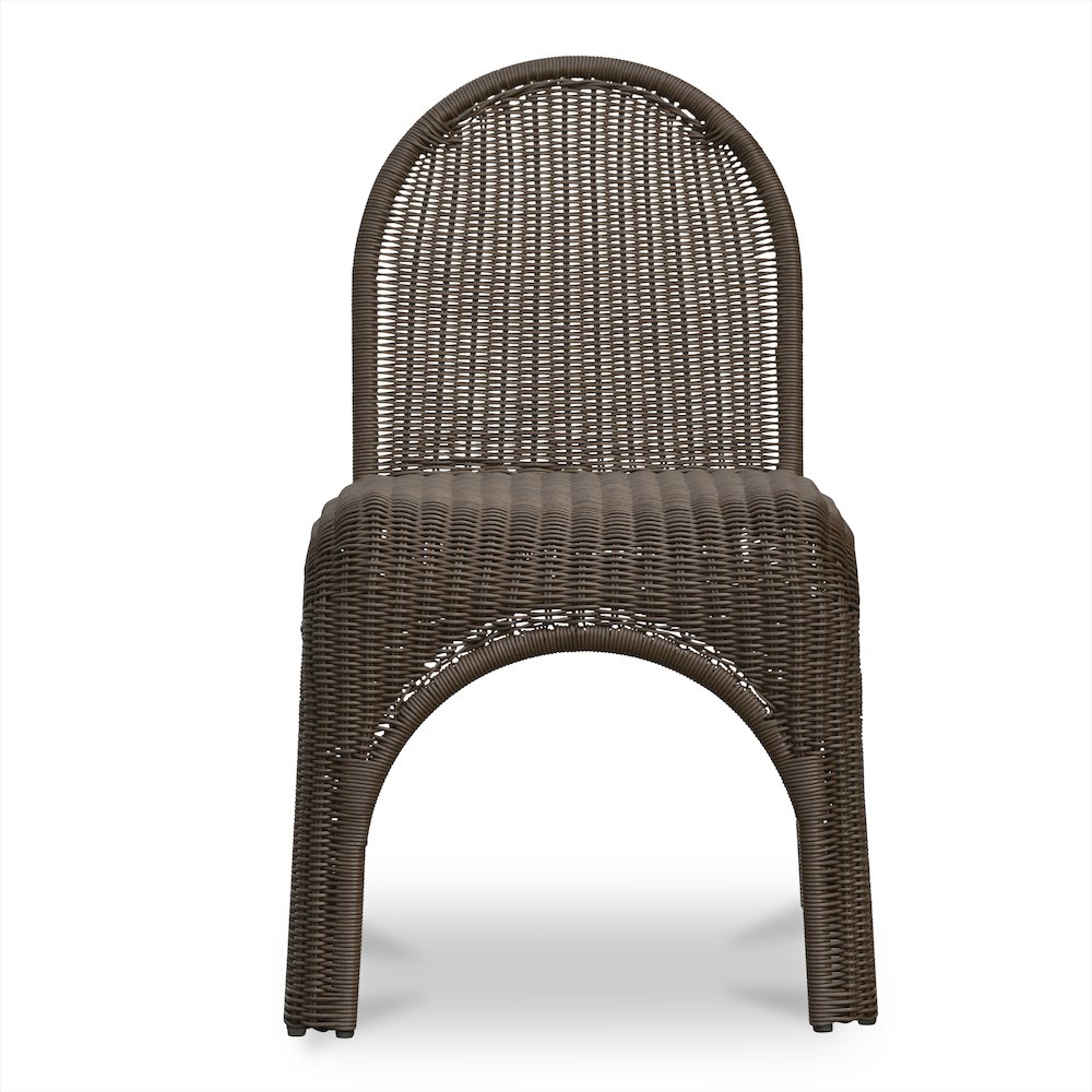 Kendall Outdoor Dining Chair Brown-Set of Two. Picture 5