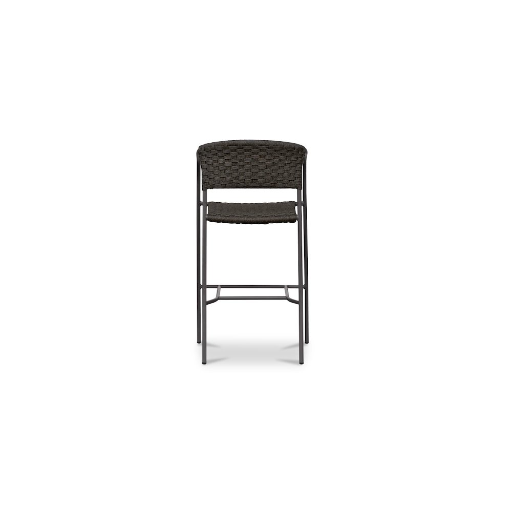 Zola Outdoor Bar Stool Dark Brown. Picture 4