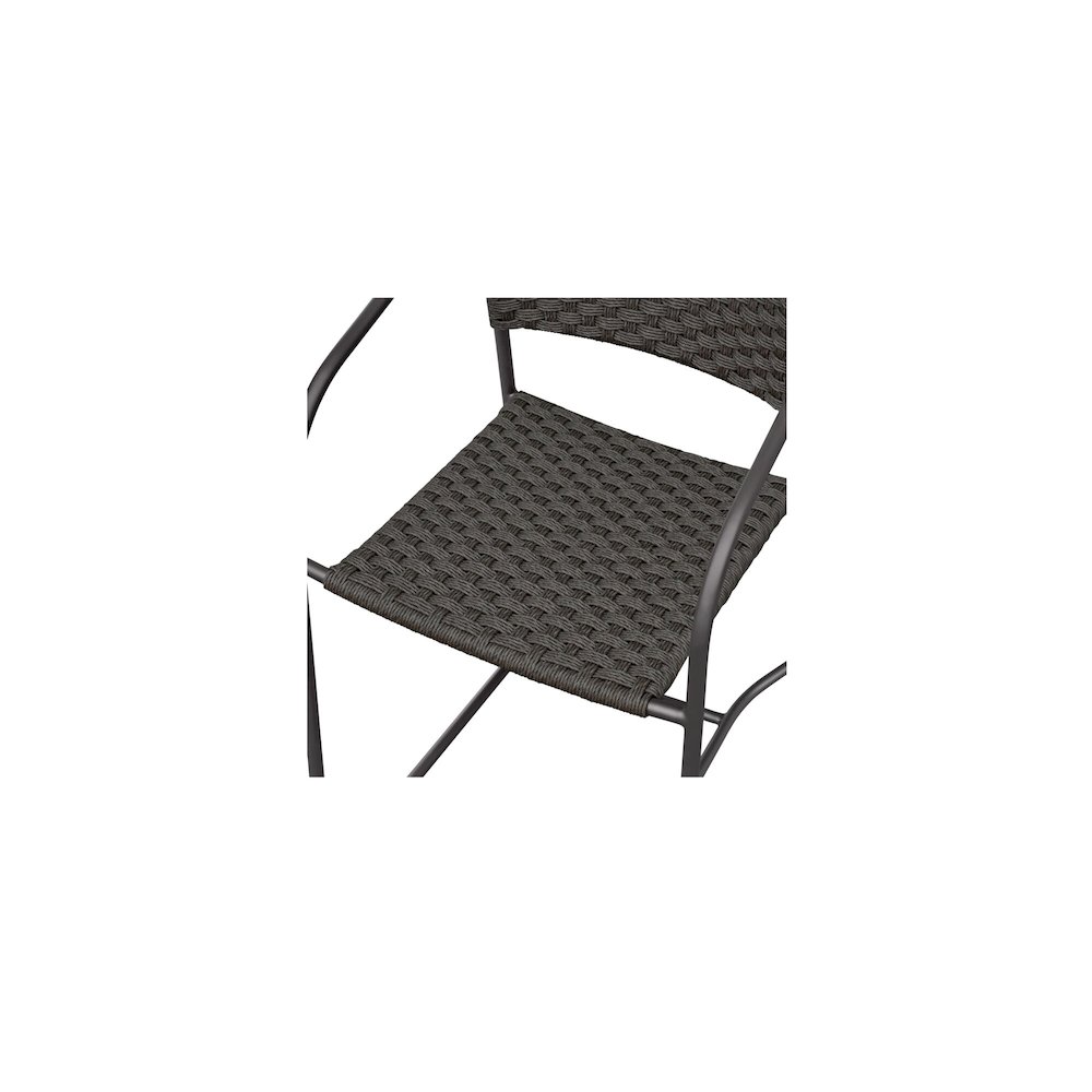 Zola Outdoor Counter Chair Dark Brown. Picture 5