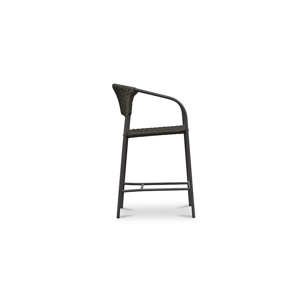Zola Outdoor Counter Chair Dark Brown. Picture 3