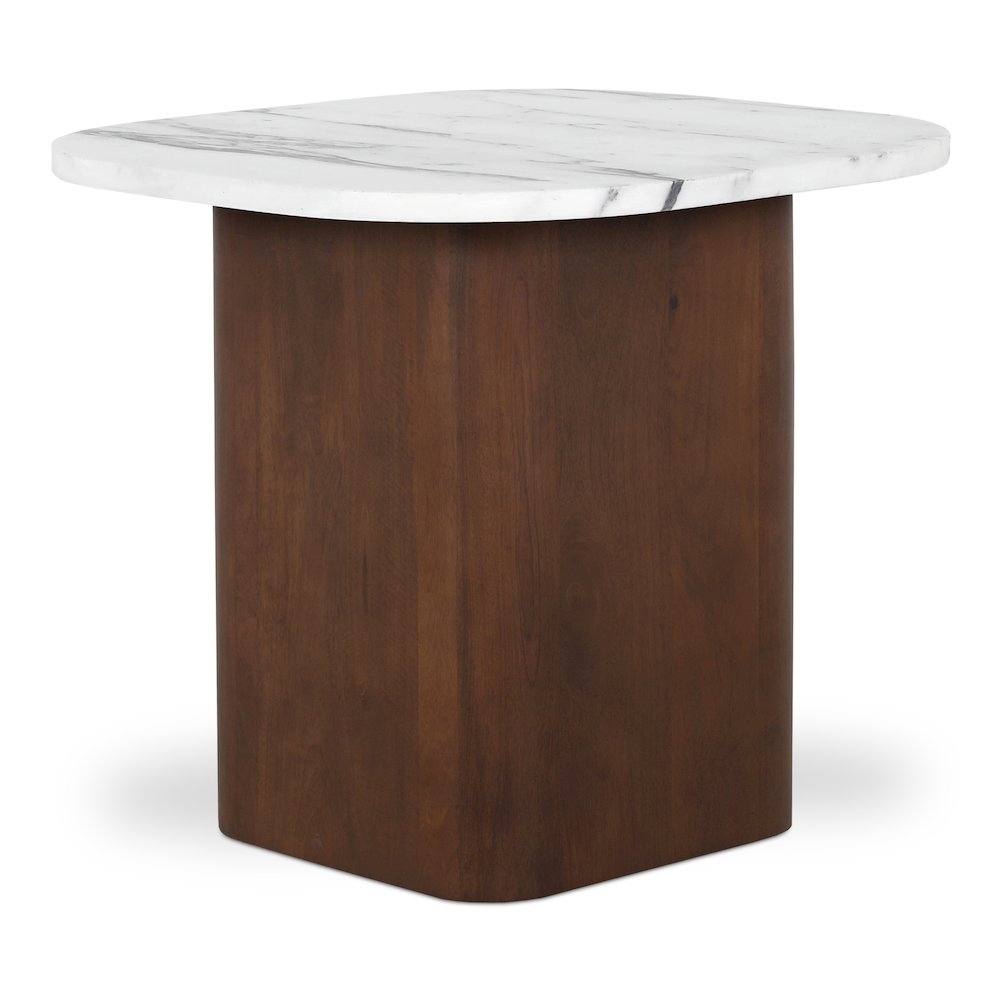 Dash Accent Table White Calacatta Marble. Picture 2