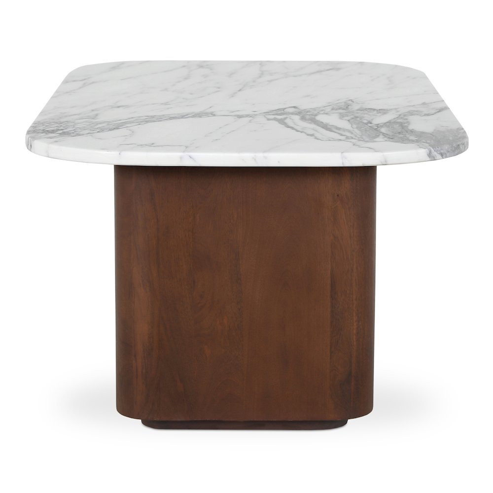 Dash Accent Table White Calacatta Marble. Picture 3
