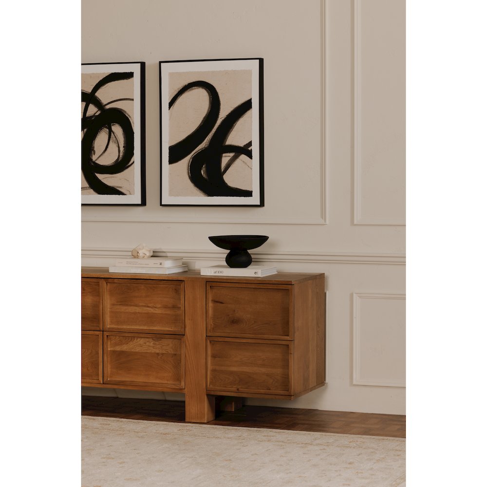 Asha Decorative Bowl Black Terracotta. Picture 4