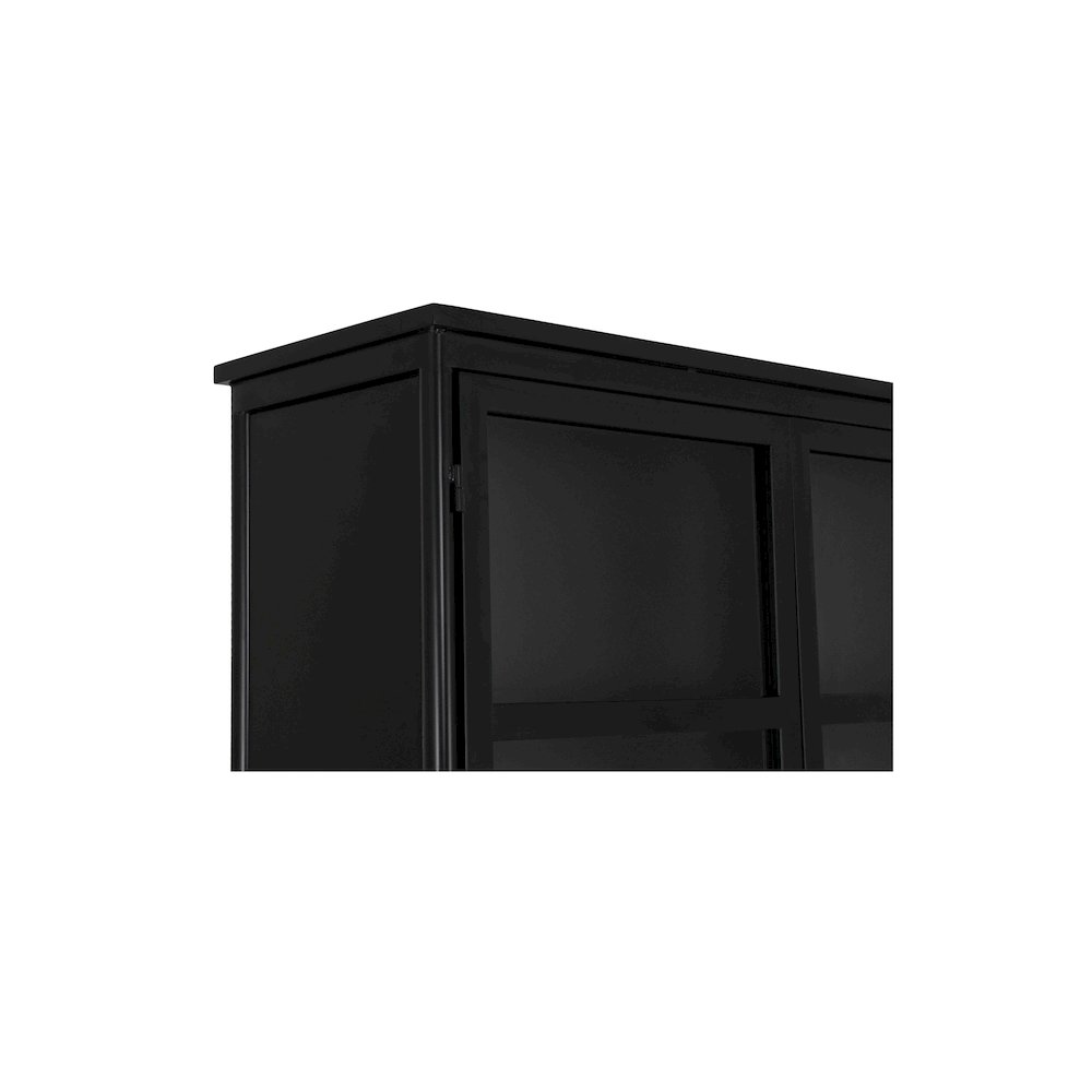 Henry Metal Tall Cabinet Black. Picture 8