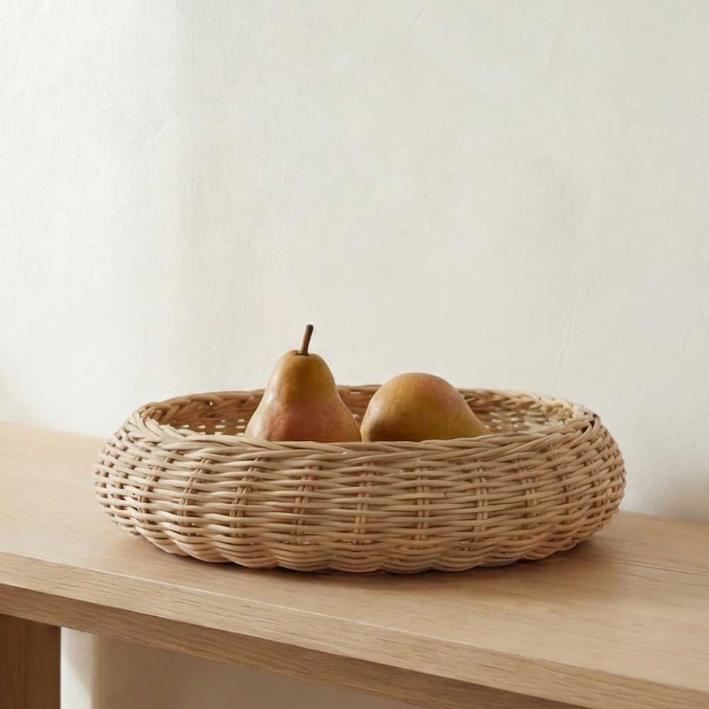 Harding Wicker Bowl Natural. Picture 2