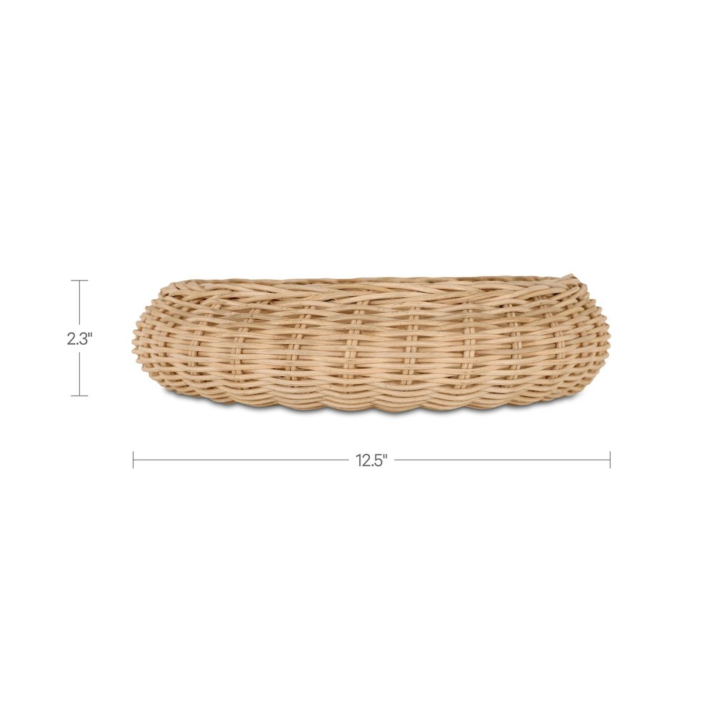 Harding Wicker Bowl Natural. Picture 3