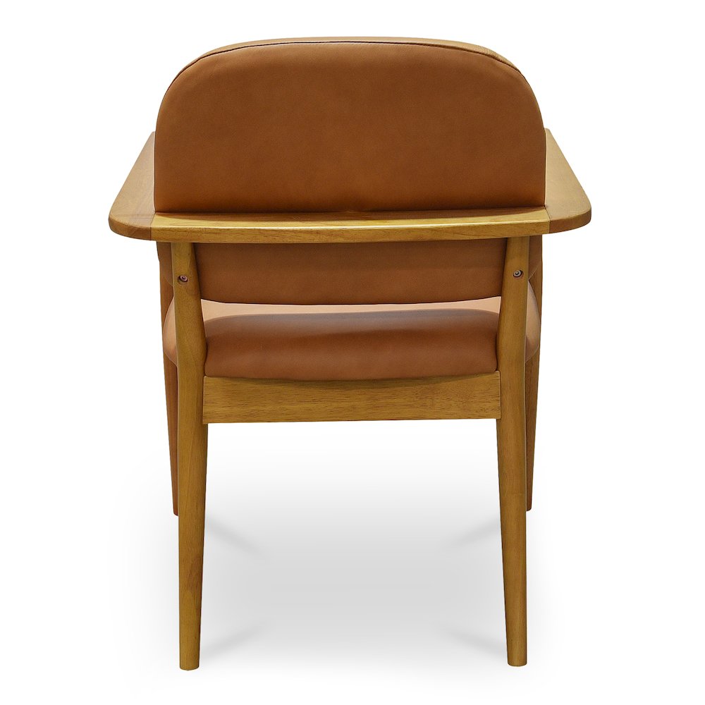 Norrie Dining Chair Brown Leather. Picture 4